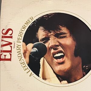 Elvis A Legendary Performer Vinyl Album - Red & Cream Cover